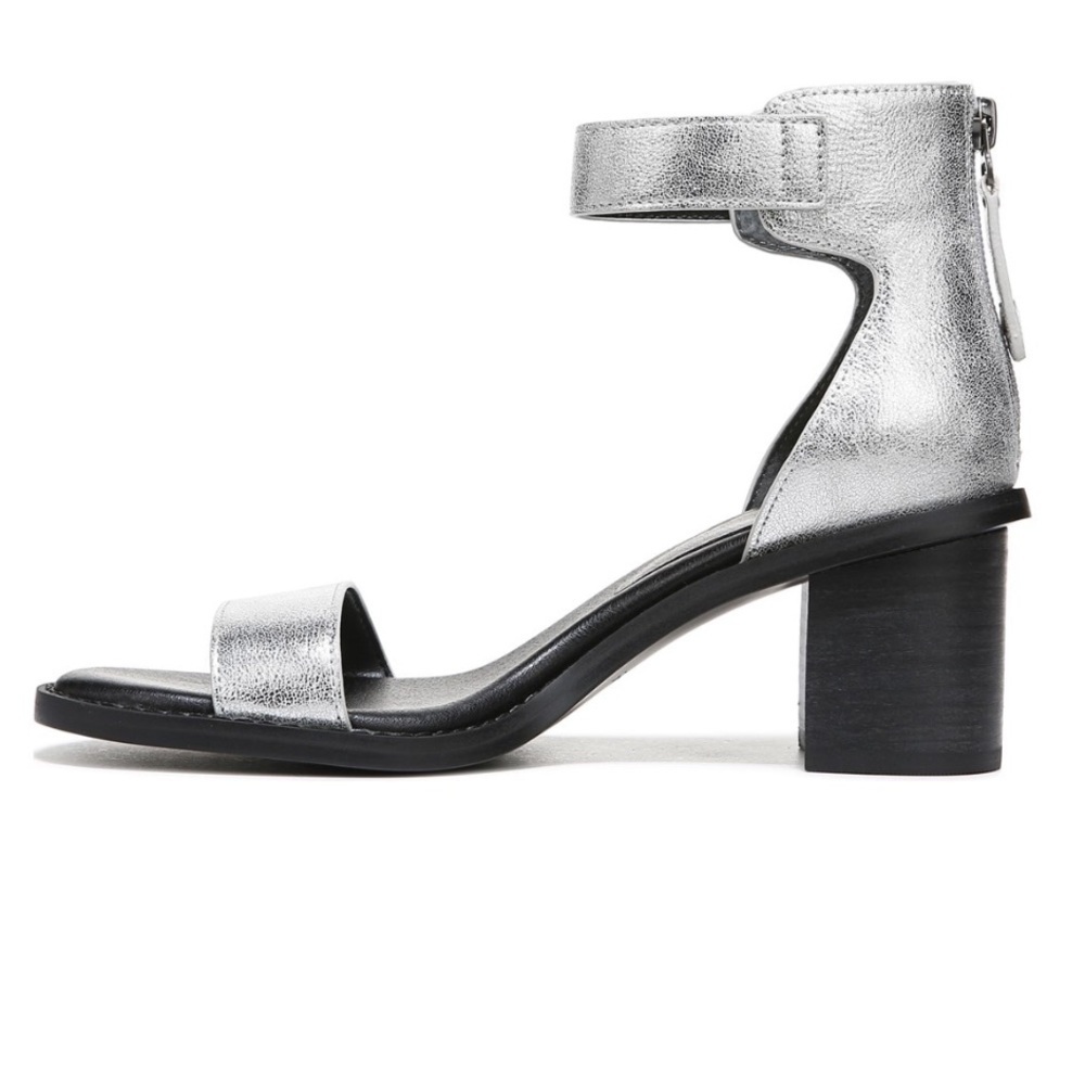 ✅Womens Zodiac Ilsa Block Heel Sandal in Metallic Silver - Picture 3 of 7